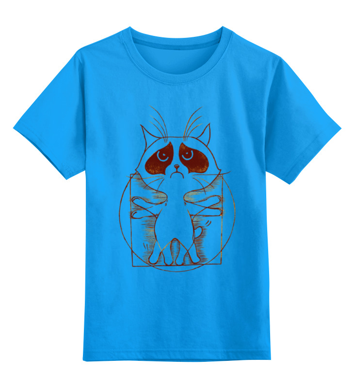 Printio Детская футболка классическая унисекс Витрувианский кот