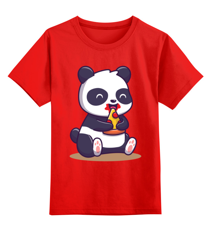 printio детская футболка классическая унисекс мишка панда Printio Детская футболка классическая унисекс Панда