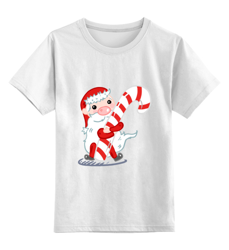 Printio Детская футболка классическая унисекс Дед мороз с леденцом