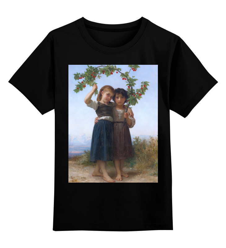 Printio Детская футболка классическая унисекс Вишневая ветвь (картина вильяма бугро) printio блокнот вишневая ветвь картина вильяма бугро