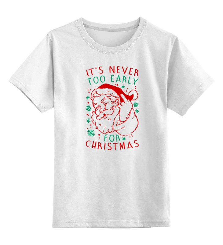 деревянные пазлы дед мороз и новый год детская логика Printio Детская футболка классическая унисекс Дед мороз. новый год