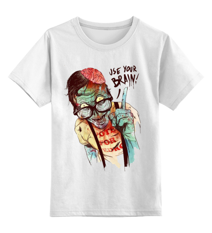Printio Детская футболка классическая унисекс Clever zombie printio детская футболка классическая унисекс clever zombie