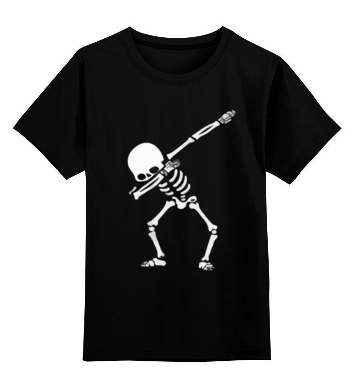 Printio Детская футболка классическая унисекс Скелет танцует дэб printio футболка классическая скелет танцует дэб