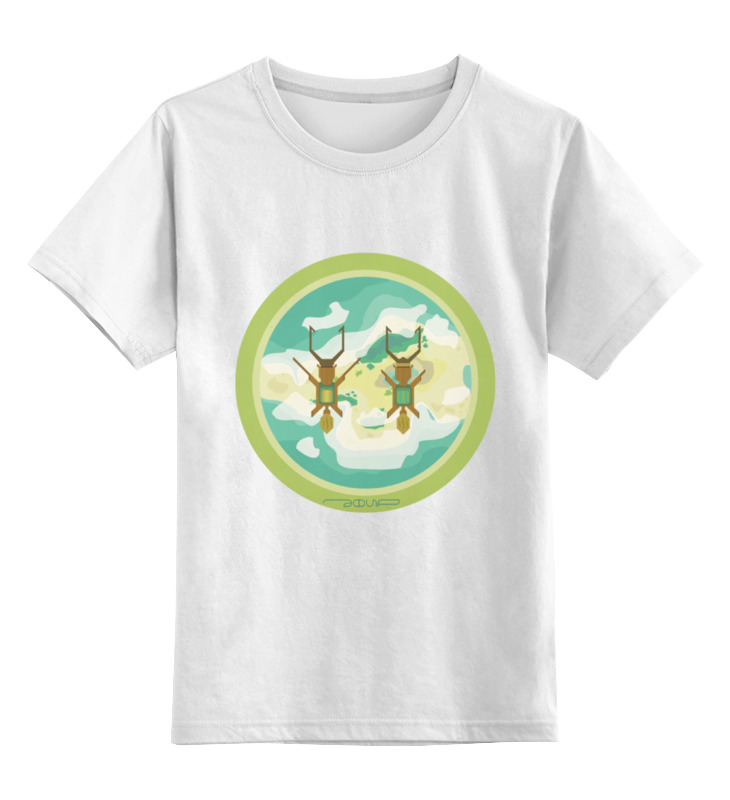 Printio Детская футболка классическая унисекс Полет над островом printio свитшот унисекс хлопковый полет над островом