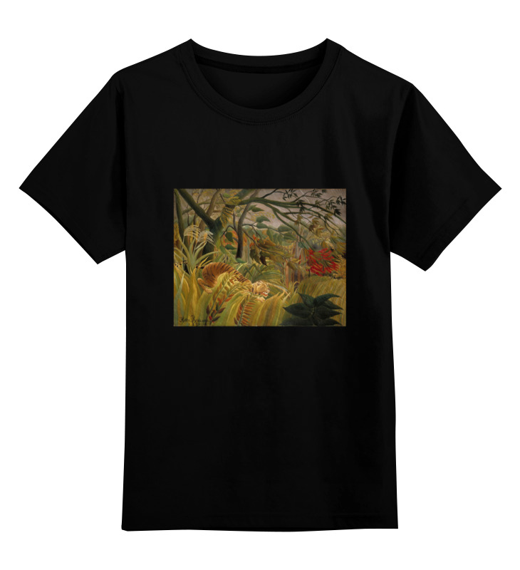 Printio Детская футболка классическая унисекс Тигр в джунглях