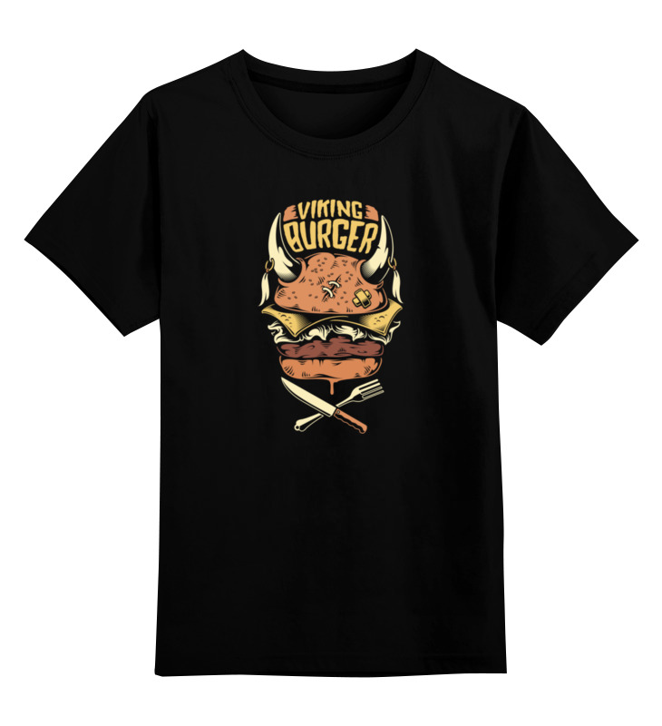 цена Printio Детская футболка классическая унисекс Викинг-бургер