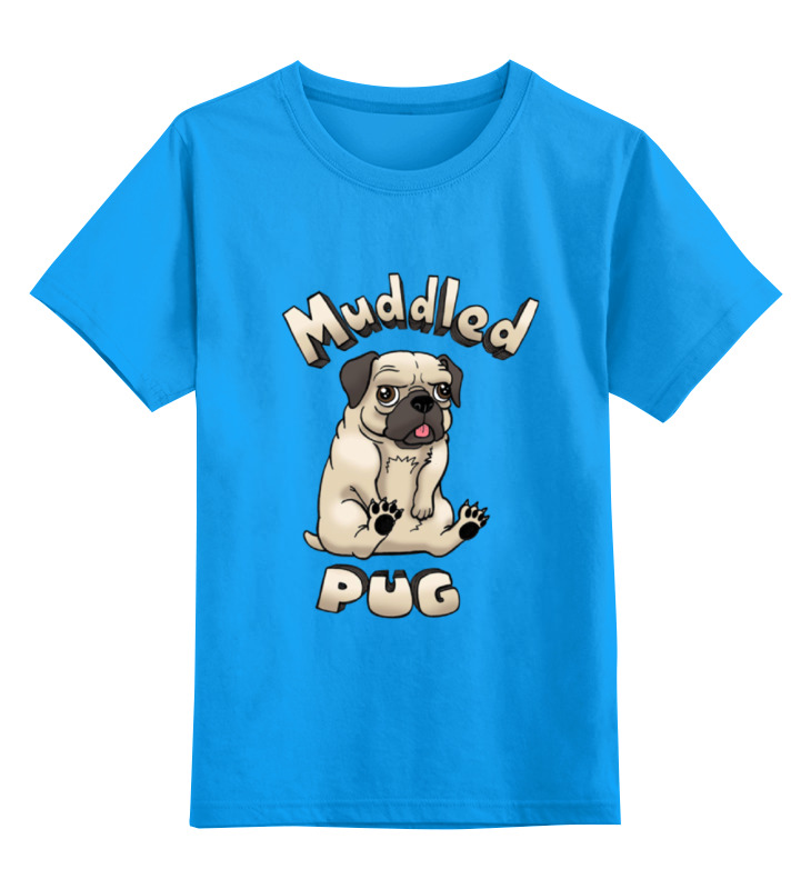 Printio Детская футболка классическая унисекс Mudded pug printio футболка классическая mudded pug