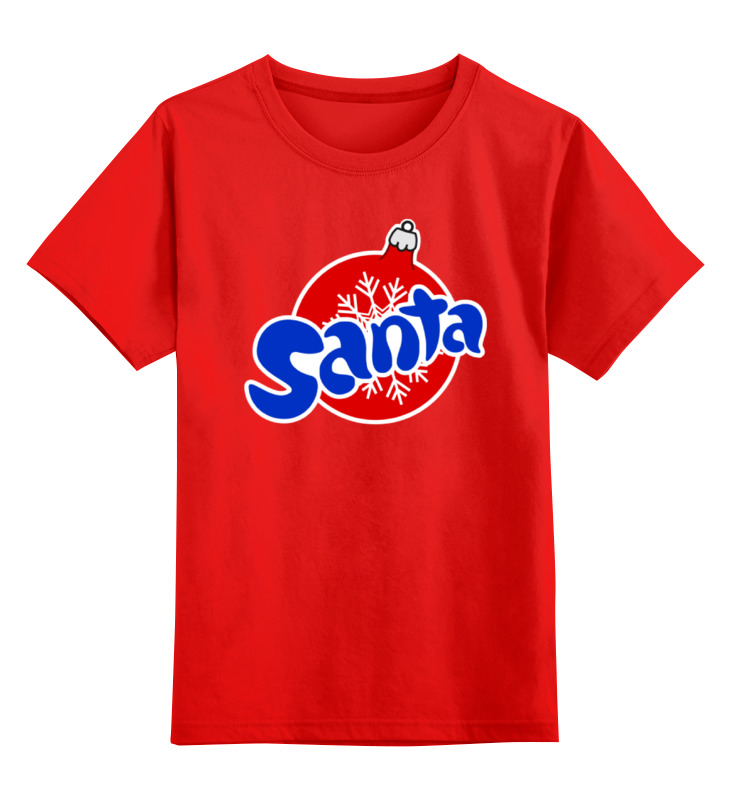 printio детская футболка классическая унисекс santa skull Printio Детская футболка классическая унисекс Santa