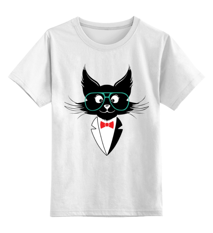 Printio Детская футболка классическая унисекс Кот стиляга сумка кот стиляга зеленый