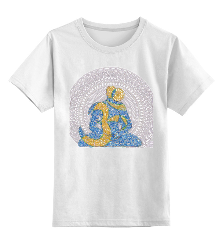 Printio Детская футболка классическая унисекс Медитация на аум