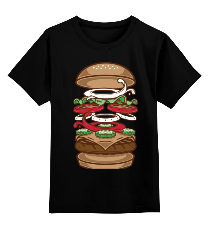 Printio Детская футболка классическая унисекс Burger/бургер printio свитшот унисекс хлопковый burger бургер