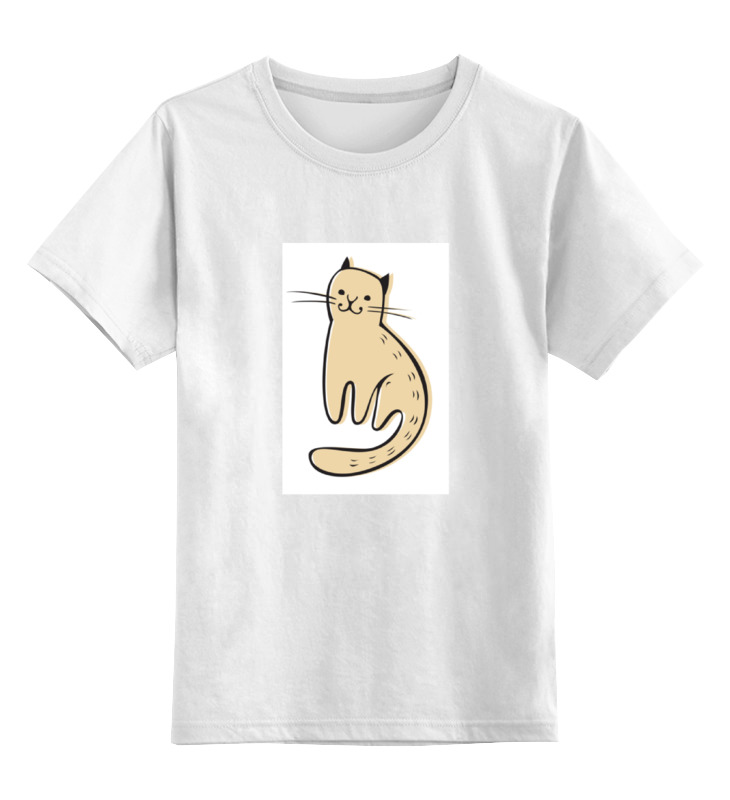 Printio Детская футболка классическая унисекс Котик детская футболка милый котик в очках не душнила 116 белый