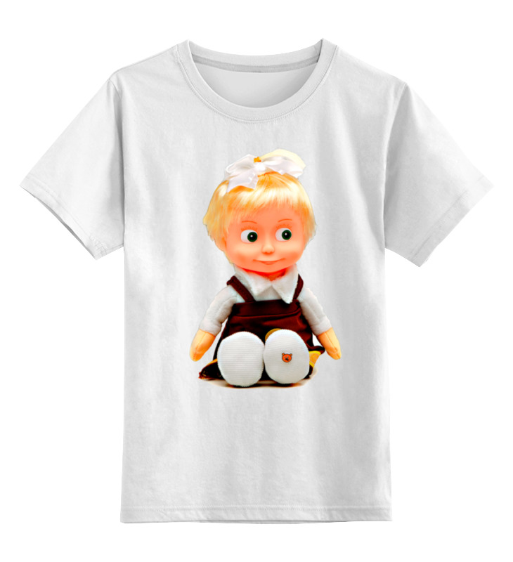 Printio Детская футболка классическая унисекс Кукла-девочка маша из мульта. смешная озорная.