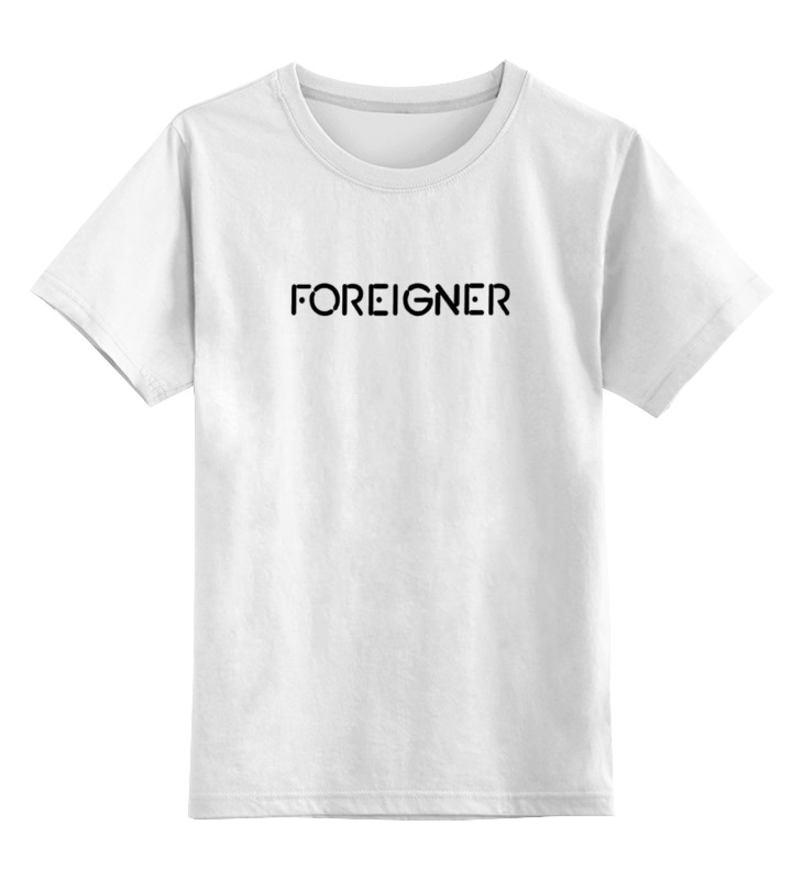 Printio Детская футболка классическая унисекс Foreigner printio футболка классическая foreigner
