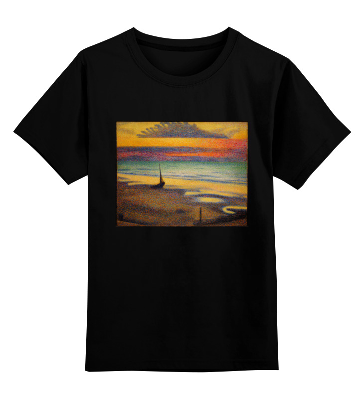 Printio Детская футболка классическая унисекс Пляж в хейсте (жорж леммен) printio открытка 15x15 см пляж в хейсте жорж леммен