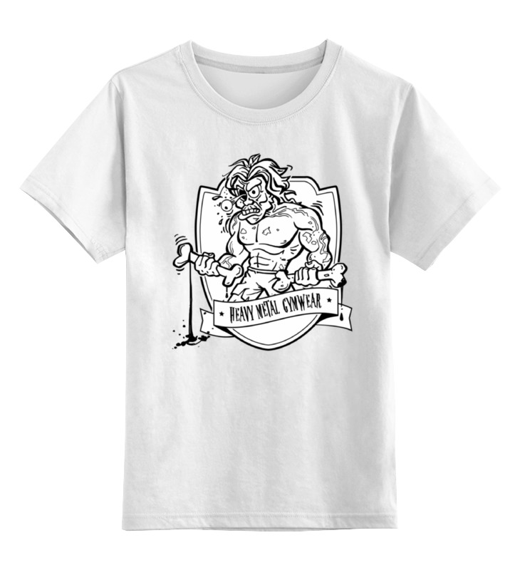 Printio Детская футболка классическая унисекс Heavy metal gymwear