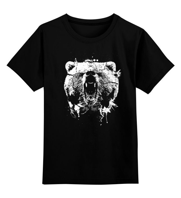 printio майка классическая медвежий оскал Printio Детская футболка классическая унисекс Медвежий оскал