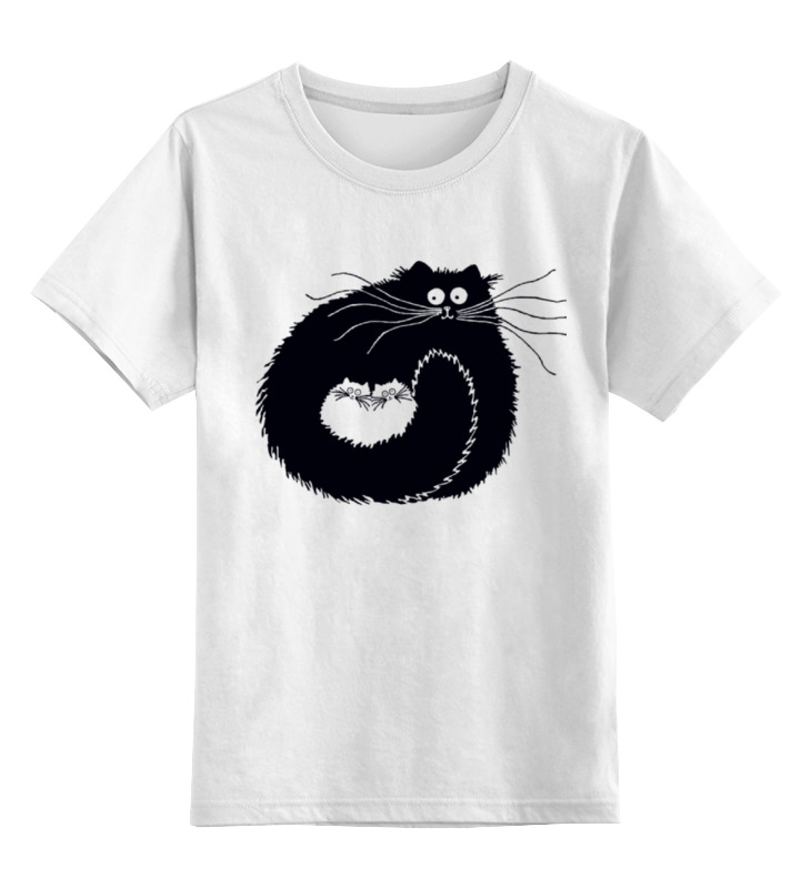 Printio Детская футболка классическая унисекс Котэ-сумка детская футболка чёрный кот 104 белый