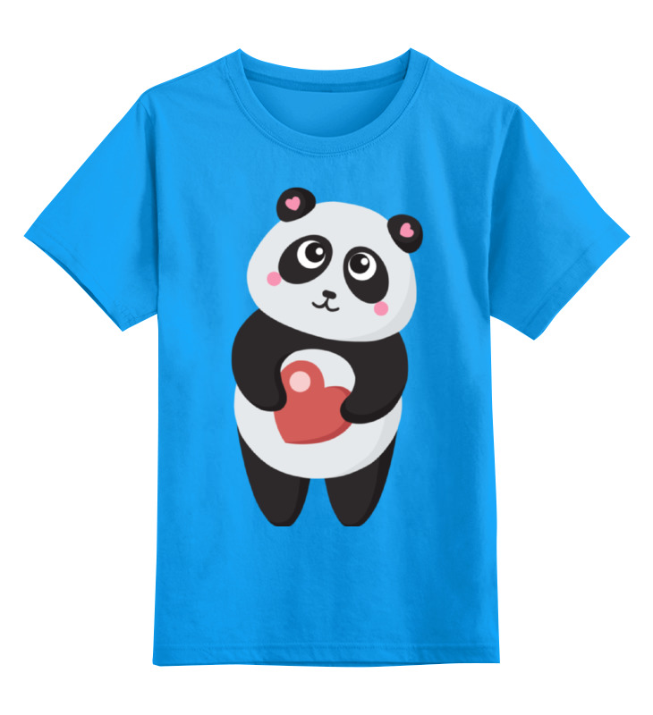 Printio Детская футболка классическая унисекс Панда с сердечком детская футболка сова с сердечком 164 синий