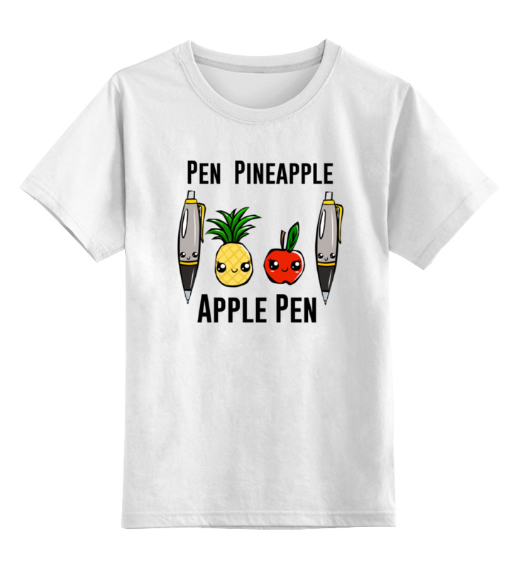 Printio Детская футболка классическая унисекс Pen pineapple apple pen printio майка классическая pen pineapple apple pen