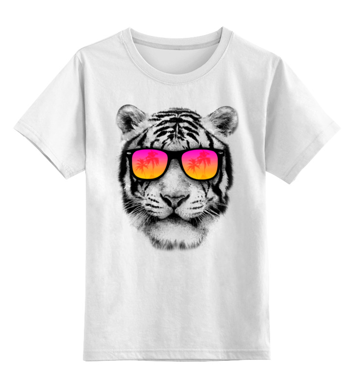 Printio Детская футболка классическая унисекс Тигр в очках printio детская футболка классическая унисекс тигр в очках