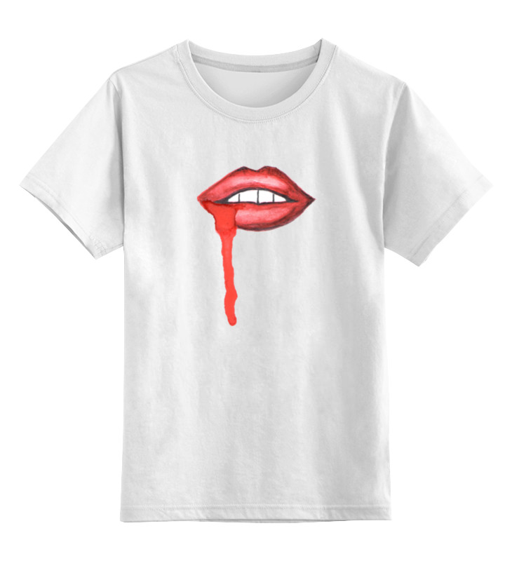 Printio Детская футболка классическая унисекс Губы&кровь printio детская футболка классическая унисекс красные губы