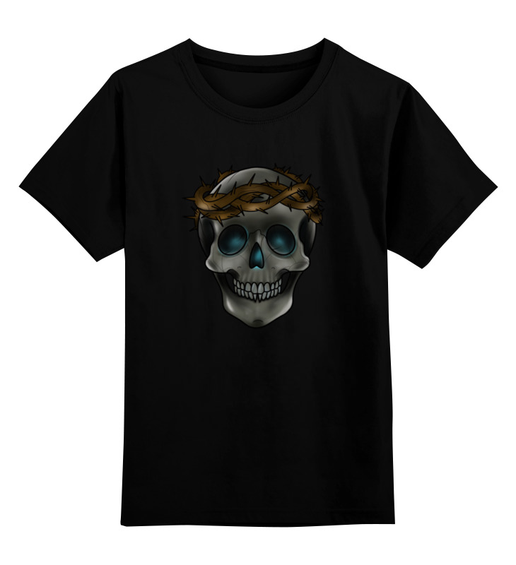 Printio Детская футболка классическая унисекс Skull in a crown of thorns printio футболка классическая skull in a crown of thorns