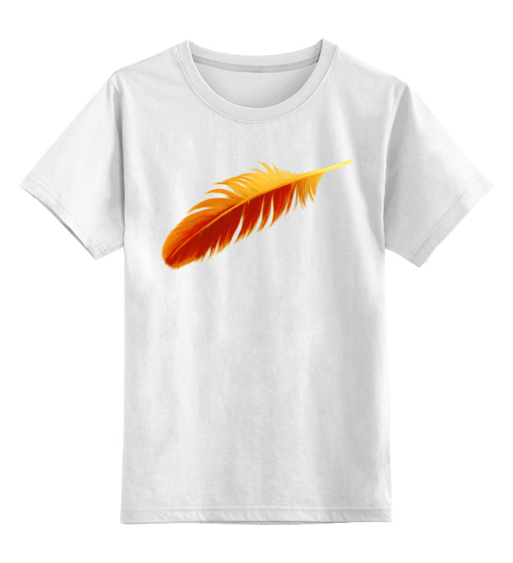 Printio Детская футболка классическая унисекс Золотое перо детская футболка птицы ну чирик 116 белый