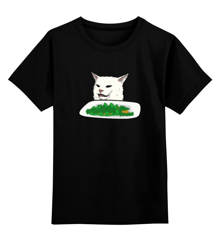 Printio Детская футболка классическая унисекс Озадаченный кот