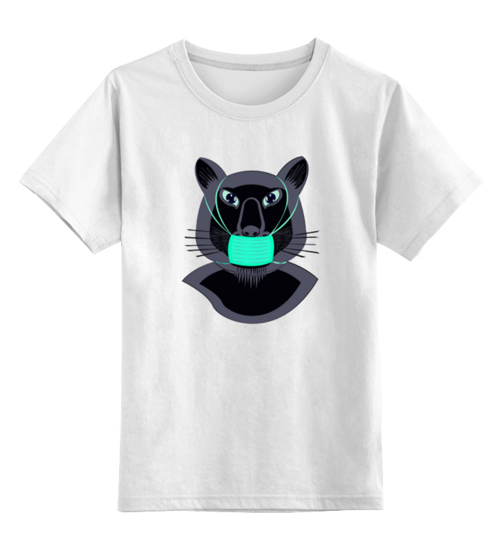 Printio Детская футболка классическая унисекс Пантера в маске printio майка классическая пантера в маске