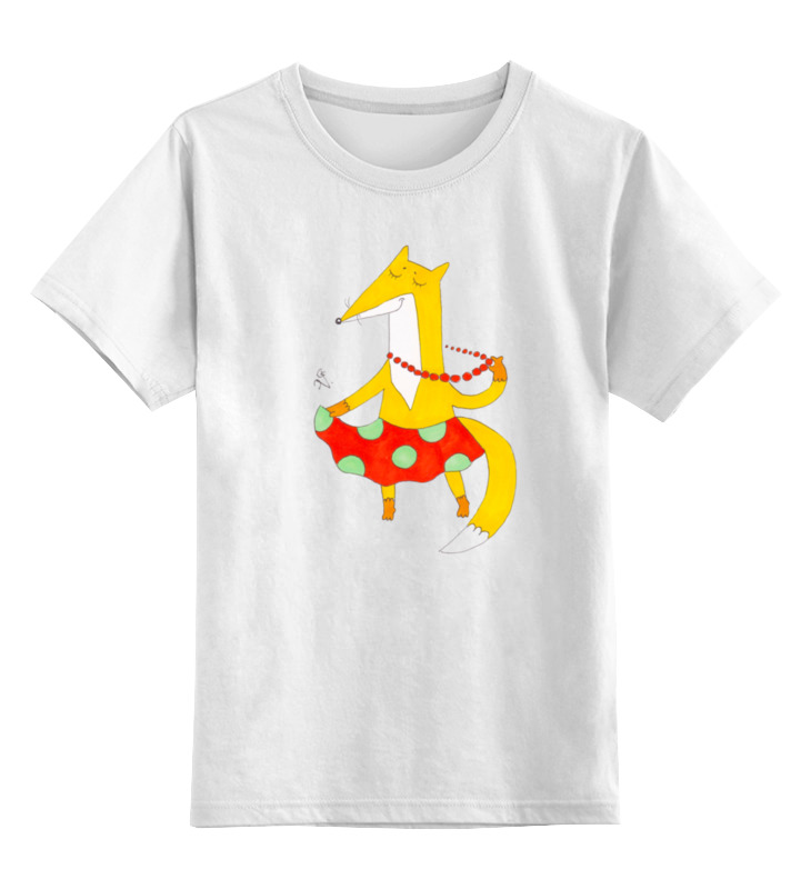 мужская футболка лиса русская краса s красный Printio Детская футболка классическая унисекс Лиса-краса