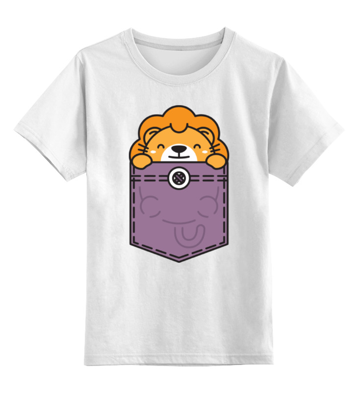 printio детская футболка классическая унисекс львенок и черепаха Printio Детская футболка классическая унисекс Львенок