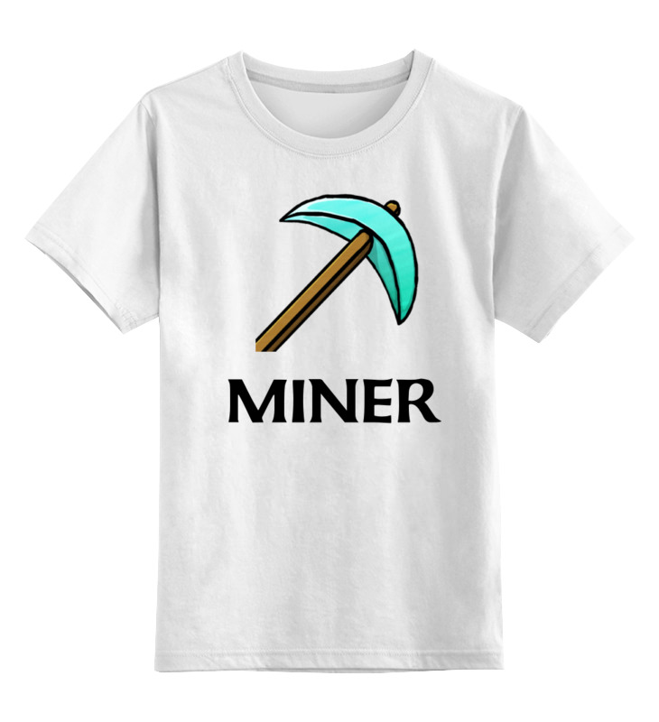 Printio Детская футболка классическая унисекс От канала miner от канала miner 1449586 s белый