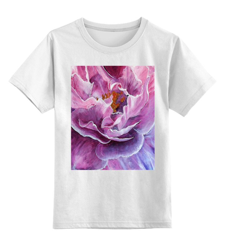 Printio Детская футболка классическая унисекс Цветок маслом