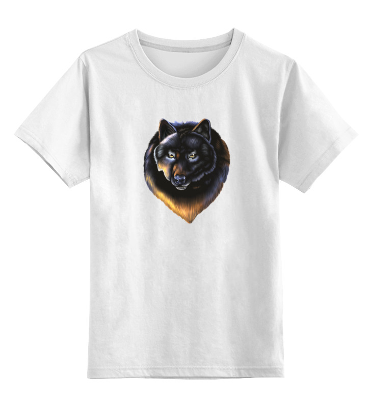 printio детская футболка классическая унисекс волк узор Printio Детская футболка классическая унисекс Волк