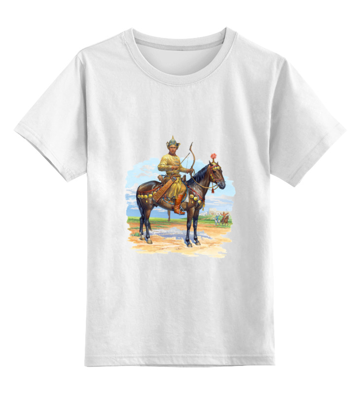 Printio Детская футболка классическая унисекс Конный лучник нессельштраус цецилия искусство раннего средневековья