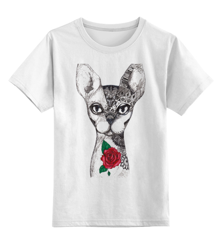 Printio Детская футболка классическая унисекс Татуированный сфинкс детская футболка котик купидон 104 белый