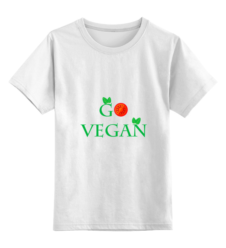 Printio Детская футболка классическая унисекс Go vegan