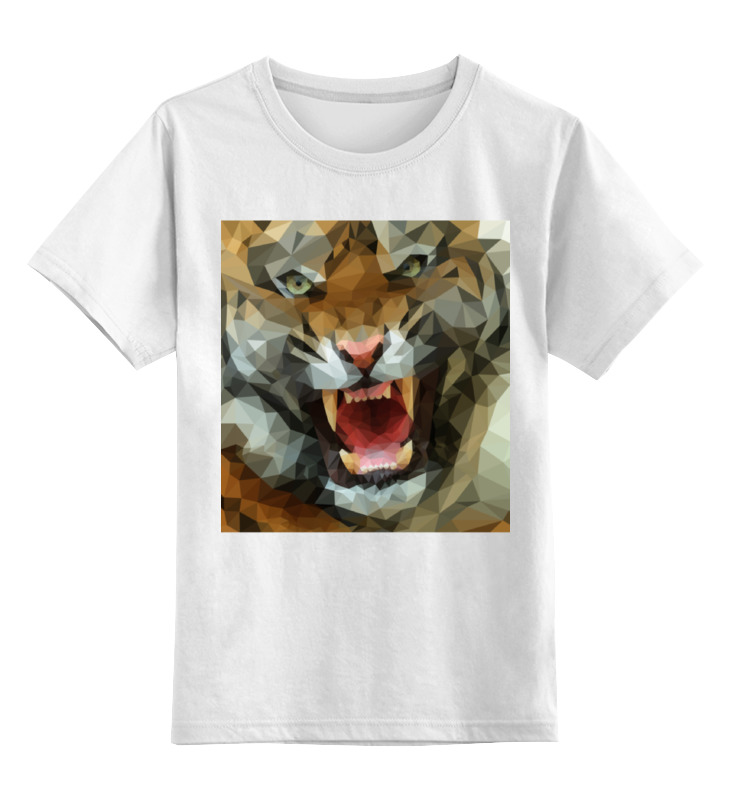 Printio Детская футболка классическая унисекс Polygon tiger printio сумка polygon tiger