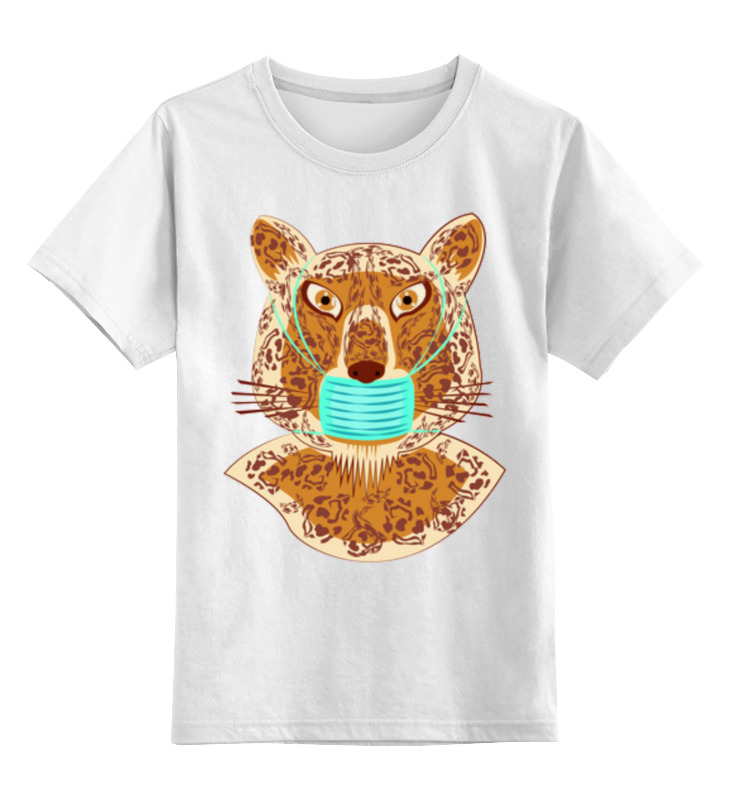 Printio Детская футболка классическая унисекс Леопардик в маске