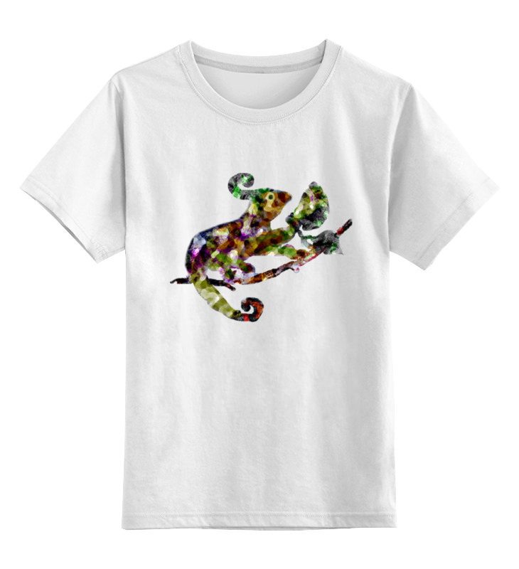 Printio Детская футболка классическая унисекс Хамелеон цветной
