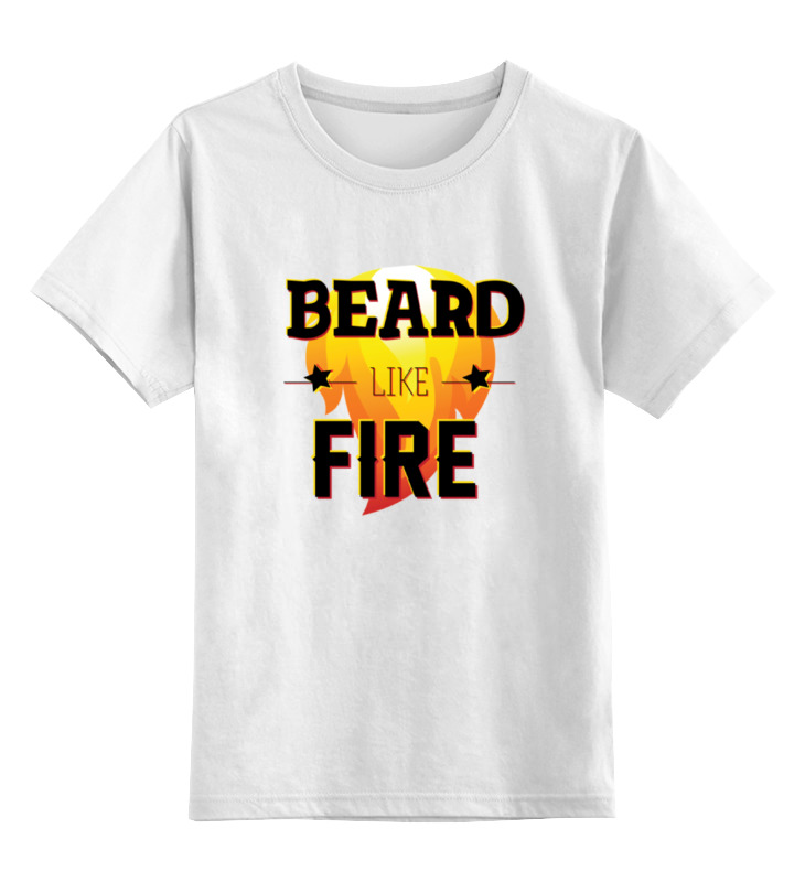 Printio Детская футболка классическая унисекс Beard like fire цена и фото