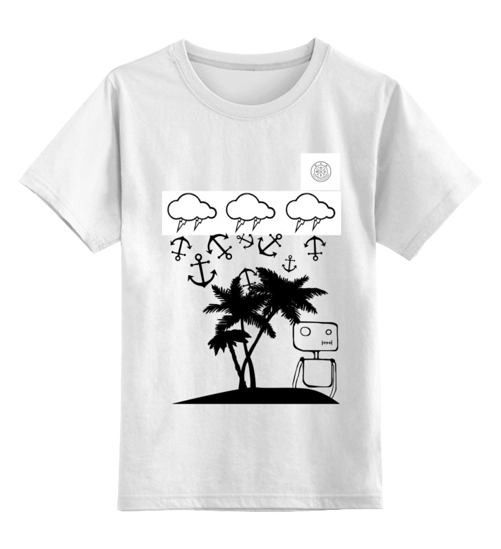 цена Printio Детская футболка классическая унисекс Дождь на острове