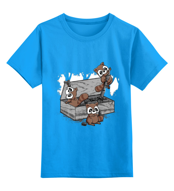 Printio Детская футболка классическая унисекс Raccoon terrorist