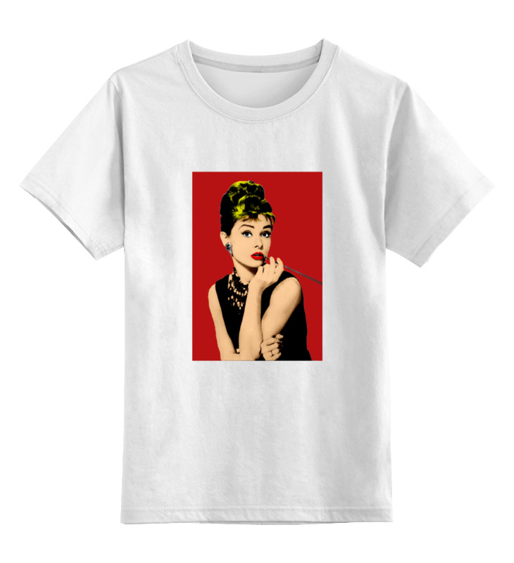 цена Printio Детская футболка классическая унисекс Одри хепбёрн (audrey hepburn)
