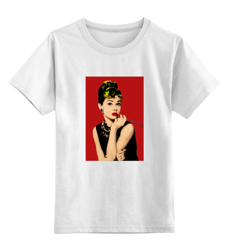 Printio Детская футболка классическая унисекс Одри хепбёрн (audrey hepburn) printio толстовка wearcraft premium унисекс одри хепбёрн audrey hepburn