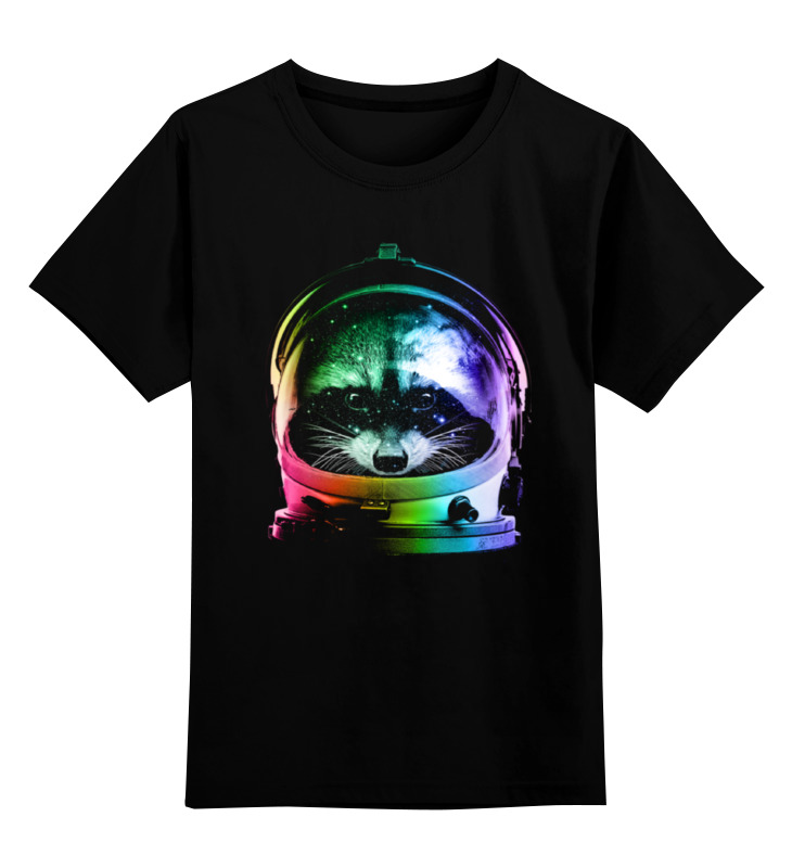 Printio Детская футболка классическая унисекс Енот космонавт printio детская футболка классическая унисекс енот космонавт