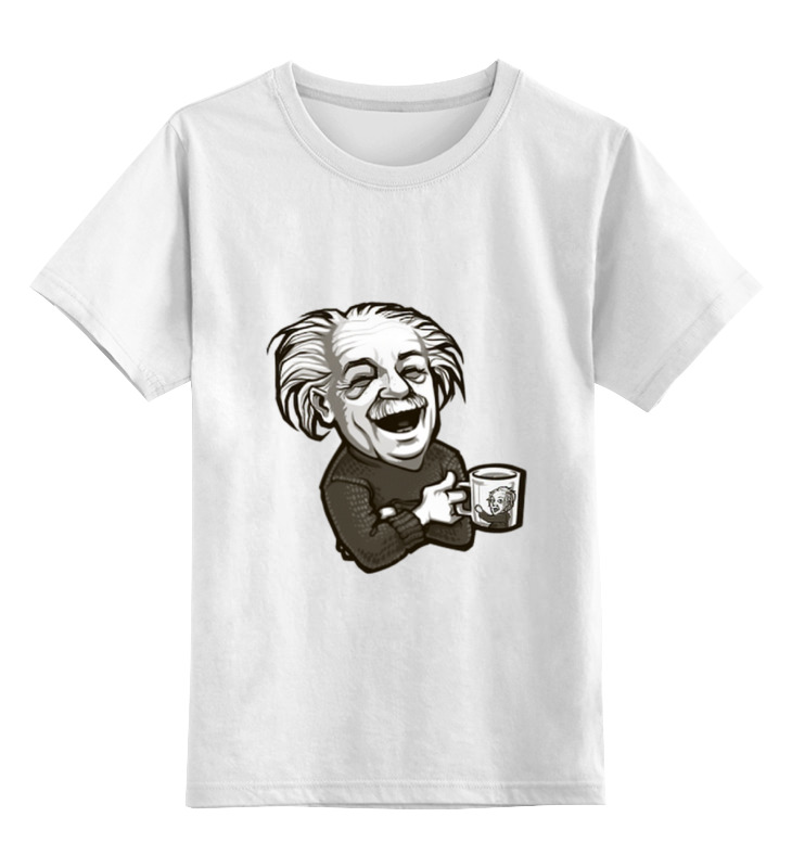 printio детская футболка классическая унисекс арт портрет Printio Детская футболка классическая унисекс Эйнштейн