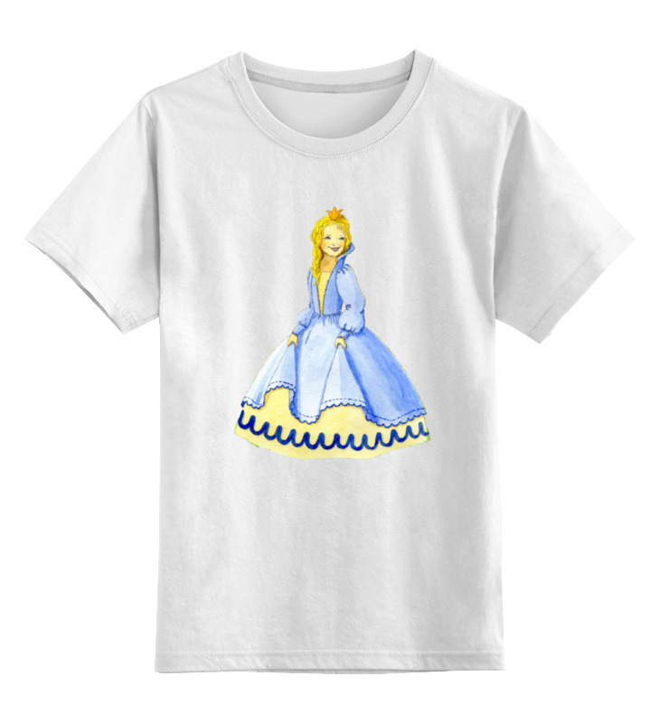 Printio Детская футболка классическая унисекс Счастливая принцесса футболка принцесса размер 14 лет белый
