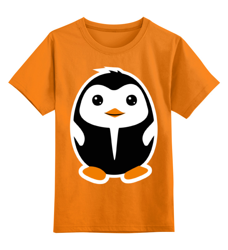 Printio Детская футболка классическая унисекс Пингвинёнок 8в1 сборник игр 14 франклин спайро к лев мадагаскар ледн пер 2 супер марио3 оп пингвин gba 512m